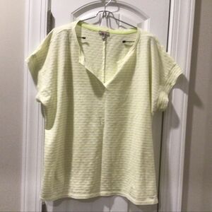 NWT T by Talbots Women's Plus cap sleeve textured t-shirt, size 2X